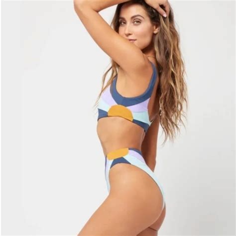 L Space Swim Lspace Lizzie Luca Sunburst Bikini Set Poshmark