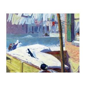 Backyards Greenwich Village 1914 Painting By John Sloan Pixels