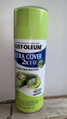 Tinta Rust Oleum Spray Ultra Cover X Verde Lima Brilhante Mercadolivre