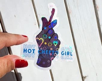Hot Cheeto Girl Hot Cheeto Gang Hot Cheeto Queens Stickers Flaming