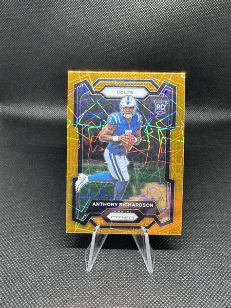 2023 Panini Prizm Anthony Richardson Orange Lazer Rookie Rc 343 EBay