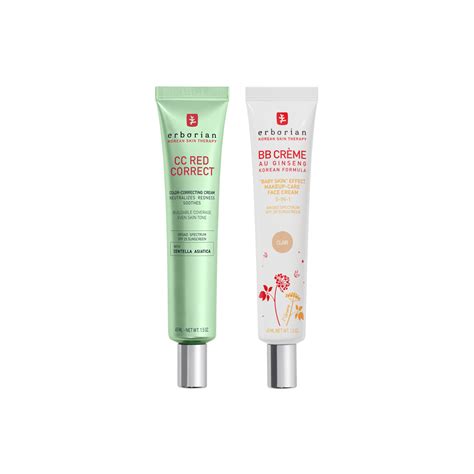 cc red correct  bb cream clair duo erborian