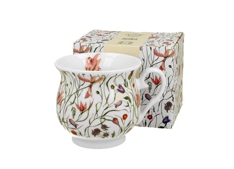 Kubek Do Kawy I Herbaty Porcelanowy Duo Retro Flower Meadow Ml