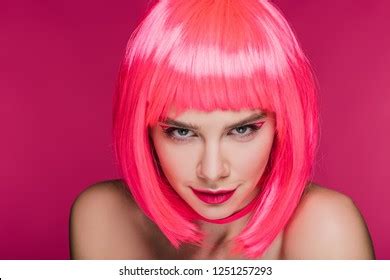 Attractive Stylish Naked Girl Posing Neon Stock Photo Shutterstock
