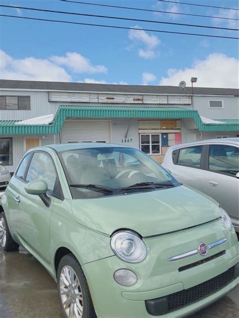 Stylish Sage Green Fiat Car