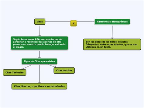 Mapa Conceptual De Citas Textuales Mapas Conceptuales