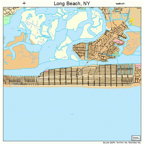 Long Beach Ny Map Beach Map