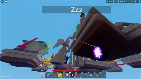 Insane Telepearl Clutch Roblox Bedwars Youtube