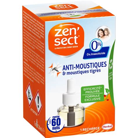 Zensect Recharge Lectrique Anti Moustiques Et Moustique Tigre Nuits