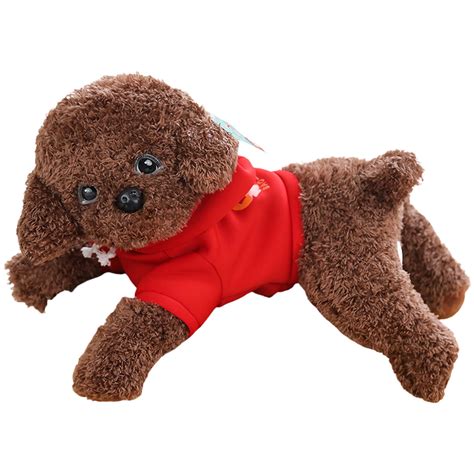 Liwen Simulation Dog Plush Toy Fully Filled Lovely Lying Posture Animal