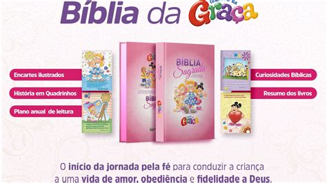 Bíblia Sagrada Turminha da Graça para meninas Graça Kids