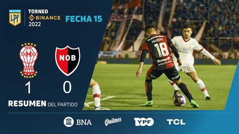 Torneobinance Fecha 15 Resumen De Huracán Newells Youtube