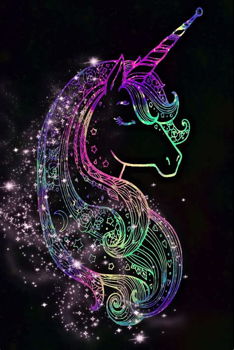 Neon Shimmer Unicorn Galaxy Neon Unicorn HD Phone Wallpaper Pxfuel