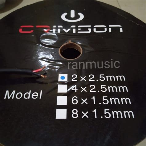 Jual Kabel Spiker Crimson 2x2 5 Per 5 Meter Cable Speaker Shopee