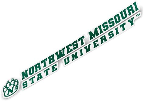 Northwest Missouri State University NWMSU Bearcats NCAA Name Logo Vinyl ...