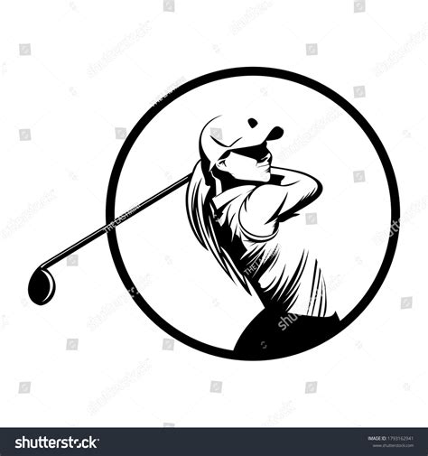 Golf Clip Art Black And White Stock Photos and Pictures - 1,735 Images ...