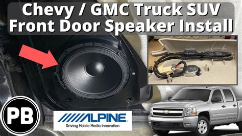 Gmc Chevy Front Door Speaker Install Sierra Silverado