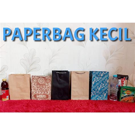 Jual Paper Bag Polos Coklat Kecil Paper Bag Motif Kakak Kecil