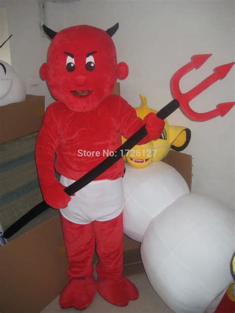 Mascot Red Devil Mascot Costume Custom Fancy Costume Anime Cosplay Kits Mascotte Fancy Dress