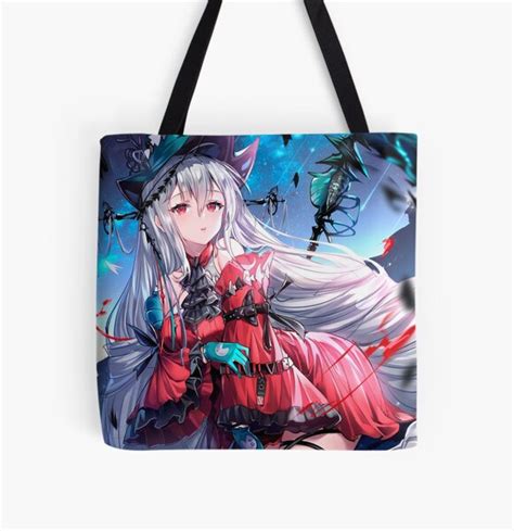 Hot Skadi Arknights Sexy Lewd Boobs Tits Hentai Ecchi Anime Girl Gothic Lolita Tote Bag For