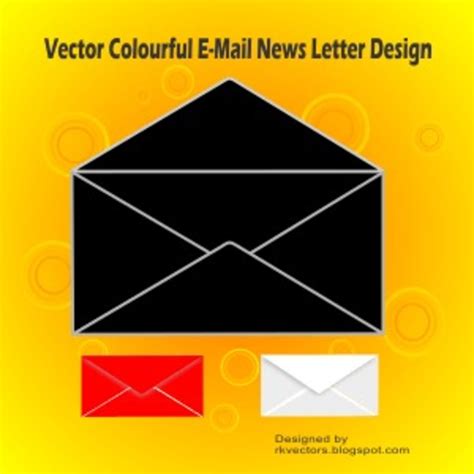 Vector Colourful E-Mail News Letter Design | FreeVectors