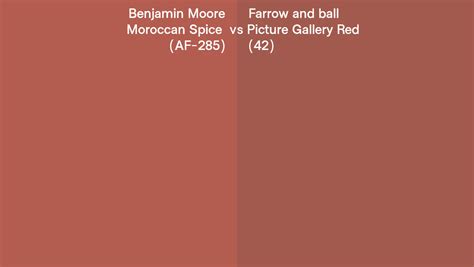 Benjamin Moore Moroccan Spice AF 285 Vs Farrow And Ball Picture