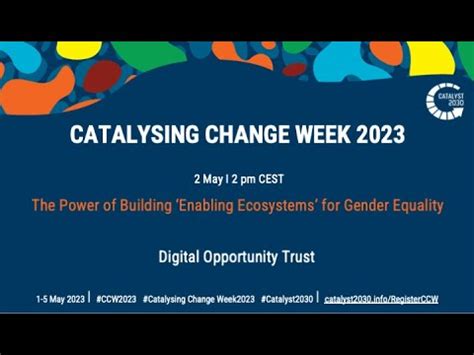 Catalysing Change Week 2023 The Power Of Building Enabling Ecosystems