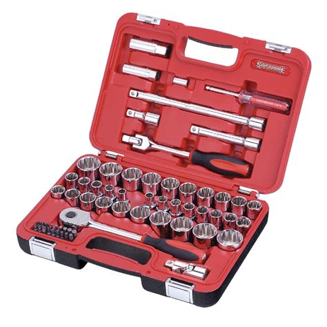 Sidchrome 61 Piece 1 2 Metric AF Drive Socket Set Bunnings Warehouse