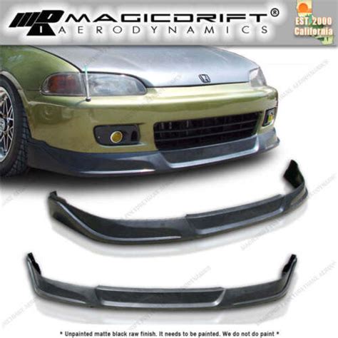 For Honda Civic Coupe Tc Jdm Front Rear Bumper Lips Urethane