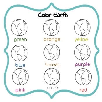 Earth Day: Colors by Simply One-Of-A-Kind Speech | TpT