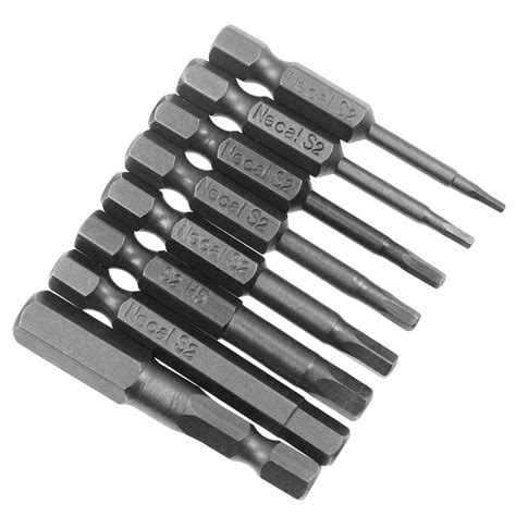 8x Hex Key Bit Set Quick Connect Long Impact Driver Drill Metric H15