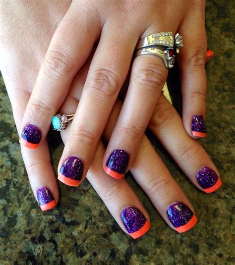 Dazzle Your Nail With Black, Orange, And Purple – The FSHN