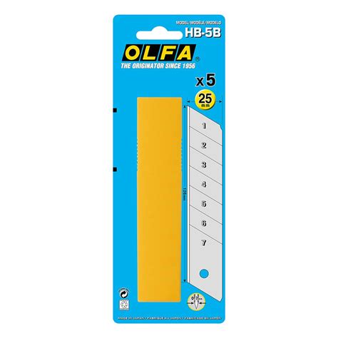 Olfa Snap Off Blade Standard 25mm 5 Pack PlaceMakers NZ