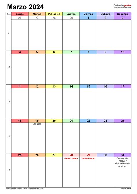 Calendario Mensual Marzo Pdf Datha Eolanda