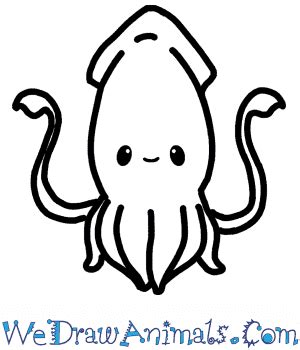 How to Draw a Cute Squid