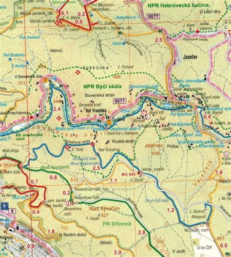 Morawski Kras Mapa Sk Adana Turystyczna Geodezie