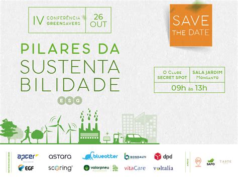 Inscreva se aqui na IV Conferência Green Savers Os Pilares da