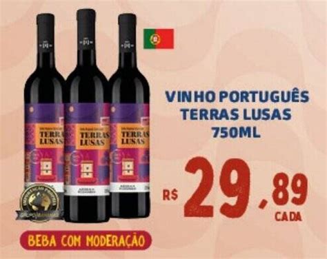 Vinho Portugu S Terras Lusas Ml Oferta Na Bahamas Supermercados