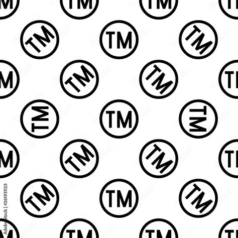 TM Trademark Symbol Icon Seamless Pattern, Tm Symbol, Unregistered ...