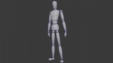 3d Mannequin Rig Made For Blender Turbosquid 2070529