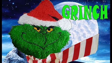 How To Make Grinch PiÑata Como Hacer PiÑata Del Grinch Youtube