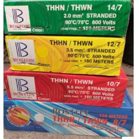 Thhn Thwn Electrical Stranded Wire Mm Per Box Boston Wiremax