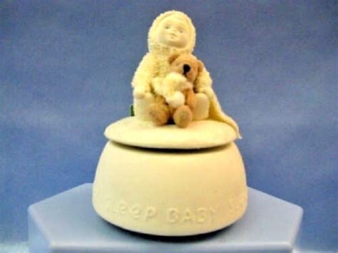 Department Snowbabies Sleep Baby Sleep Music Box New D