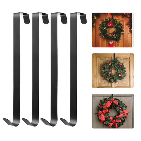 Homemaxs Metal Wreath Hanger Over The Door Wreath Holder 4