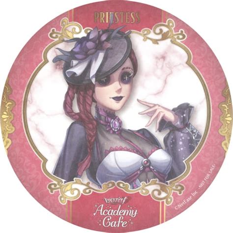 駿河屋 祭司フィオナ・ジルマン宝石モチーフ コースター 「identity V 第五人格 常設カフェacademy Cafe