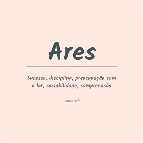 Significado Do Nome Ares - Significado do nome Ares