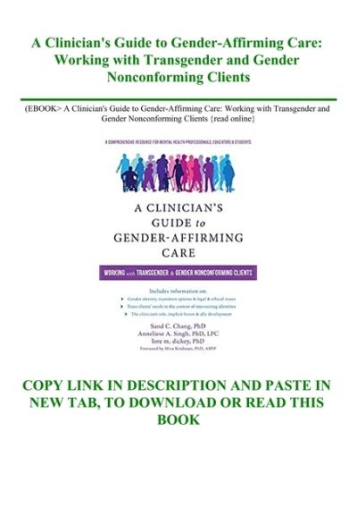 Ebook A Clinicians Guide To Gender Affirming Care Working With