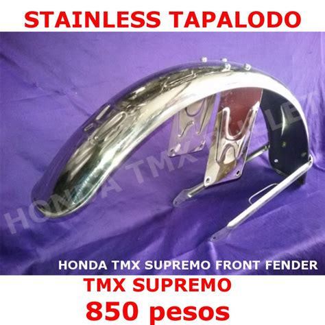 Ready Stock TMX Supremo 150 Front Fender Tapalodo Harap Stainless