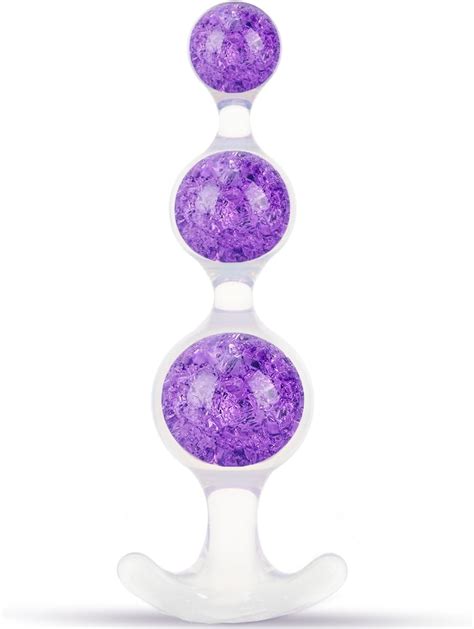 Amazon 7 48 Crystal Silicone Anal Beads Dual Layer Large Butt Plug Adult Sex Toys