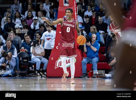 Dallas Tx February Temple Owls Guard Khalif Battle Dribbles